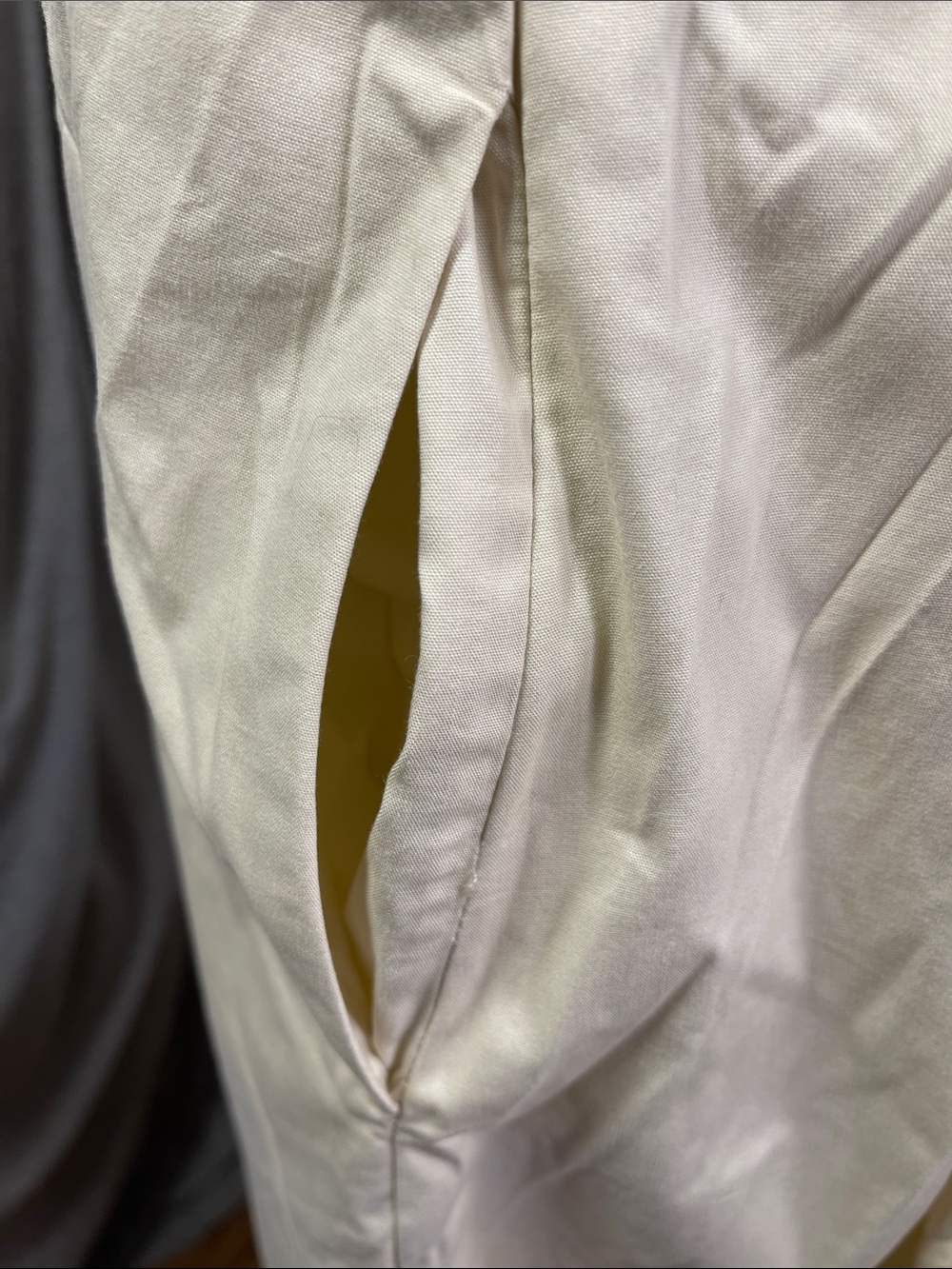 Elegant Cream Halter Midi Dress - Picture 4 of 8